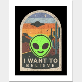 I Want to Believe Aliens Posters and Art